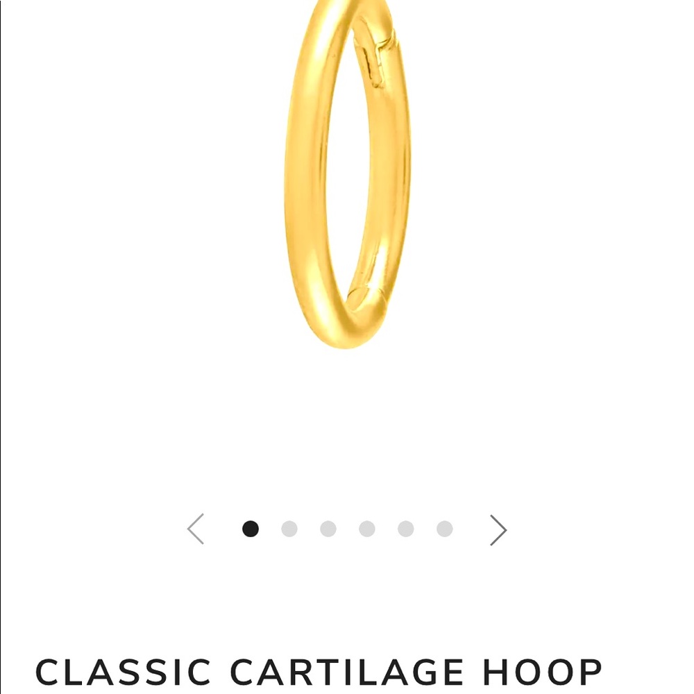 Maison Miru gold cartilage hoop